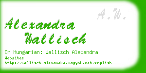 alexandra wallisch business card